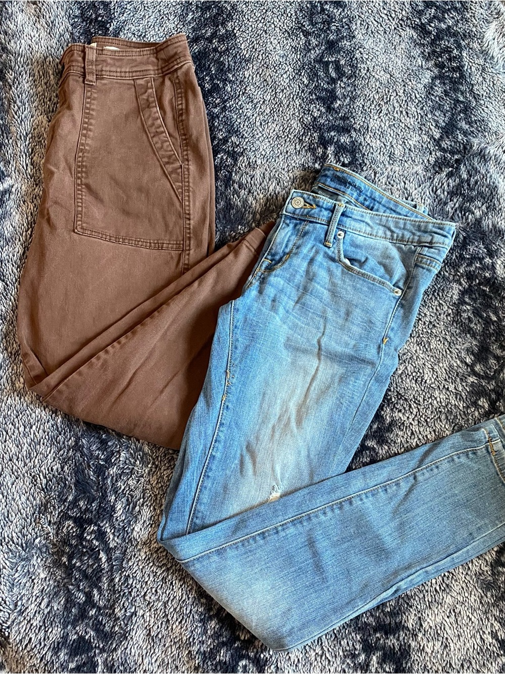 A New Day & Mossimo Women’s 4 Brown Casual Pants & Mossimo Skinny Jeans Bundle